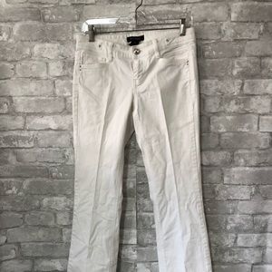 White House | Black Market white rhinestone jeans